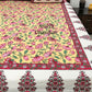 Yellow Floral Jaal Cotton Super King Bedsheet