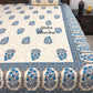 Blue Floral Motifs Bedsheet