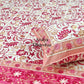 Pink Floral Jaal Super King Bedsheet