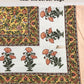 Yellow Floral Jaal Cotton King Size Bedsheet
