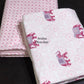Pink Elephant Motifs Cambric Cotton Single Dohar Pair