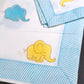 Colourful Elephants Kids Hand Block Printed Single Bedsheet