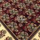 Dark Maroon and Black Cotton Kalamkari Super King Bedsheet