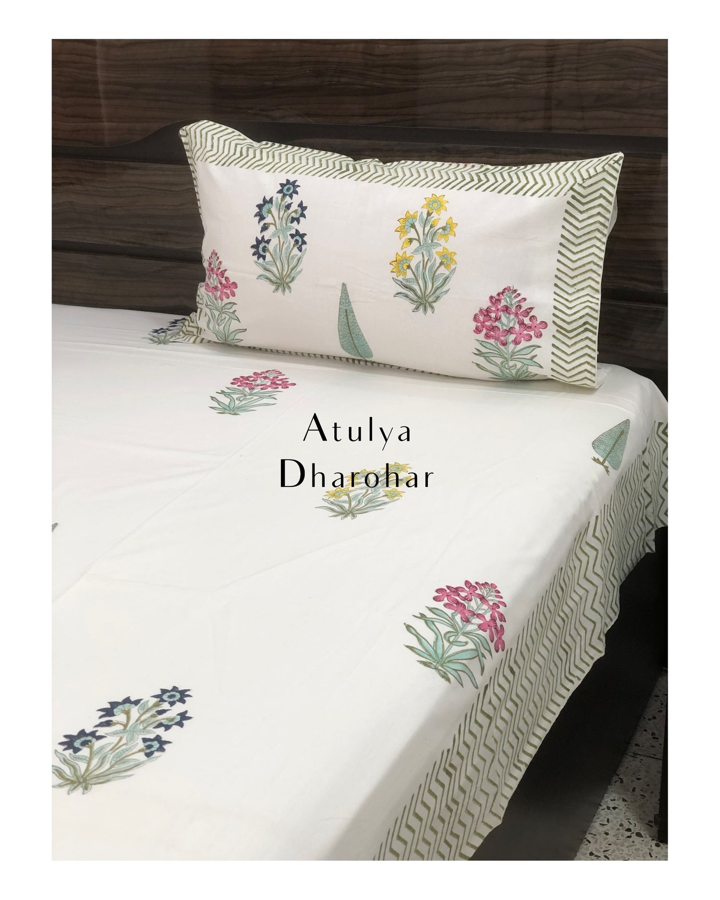 Mughal Motifs With Floral Jaal Comforter Set