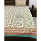 Green Lotus Jaal Bedsheet