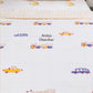 Playful Train and Car Ride Hand Block Printed Mulmul Baby Dohar