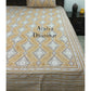 Brown Mughal Motifs Bedsheet