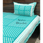 Blue Butti Cotton Bedsheet