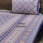 Blue Ajrakh King Size Bedsheet