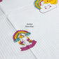 Unicorn and Rainbow Waffle Cotton Hand Block Printed Kids Towel