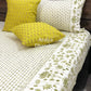 Green Lotus and Butti Cotton King Size Bedsheet
