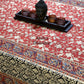 Maroon and Black Kalamkari Hand Block Dining Table Cover