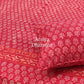 Red Butti Hand Block Printed Super King Bedsheet