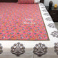 Pink Floral Jaal Bedsheet