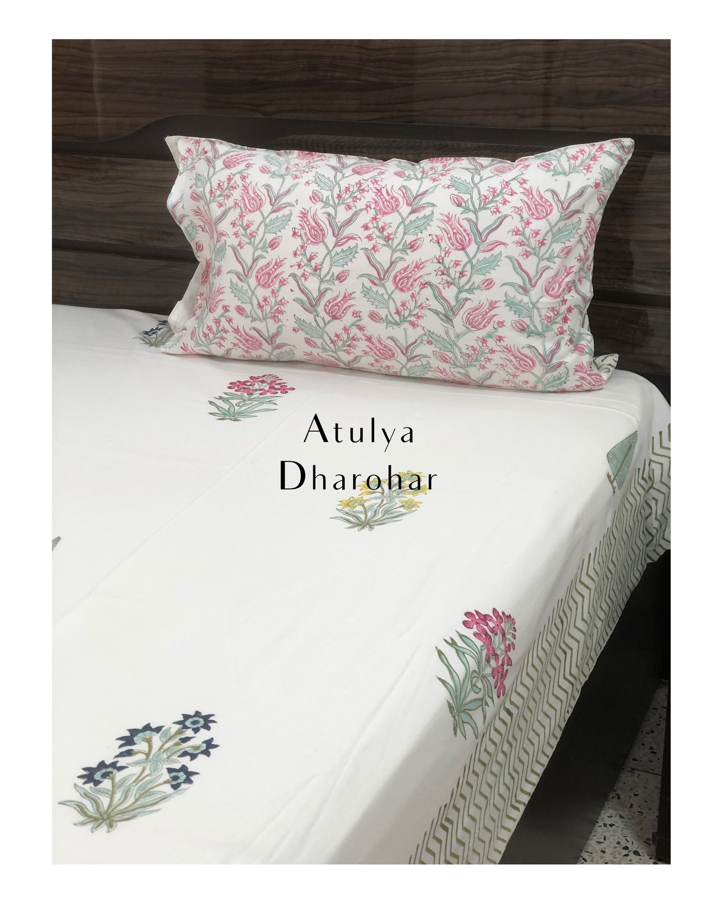 Mughal Motifs With Floral Jaal Comforter Set