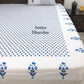 Blue Floral Motifs Bedsheet