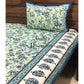 Green Floral Jaal Bedsheet