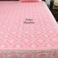 Pink Mughal Jaal Super King Cotton Bedsheet