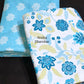 Blue Floral Jaal Cambric Cotton Single Dohar Pair