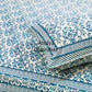 Blue Mughal Jaal Cotton King Size Bedsheet