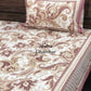 Mauve Floral Jaal Super King Bedsheet