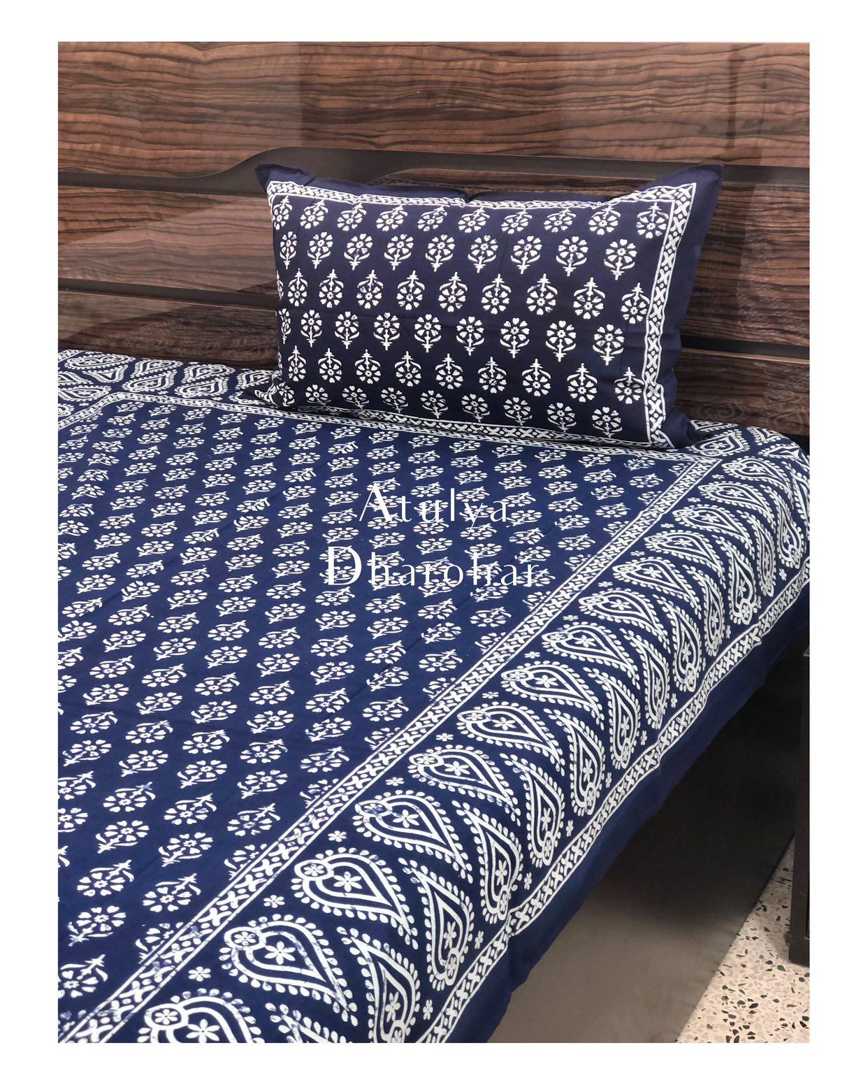 Indigo Single Bedsheet