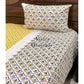 Yellow Jaal Bedsheet