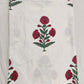 Red Marigold Motifs Super King Bedsheet