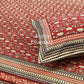 Maroon Cotton Kalamkari King Size Bedsheet
