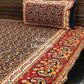 Black Kalamkari Cotton Super King Bedsheet