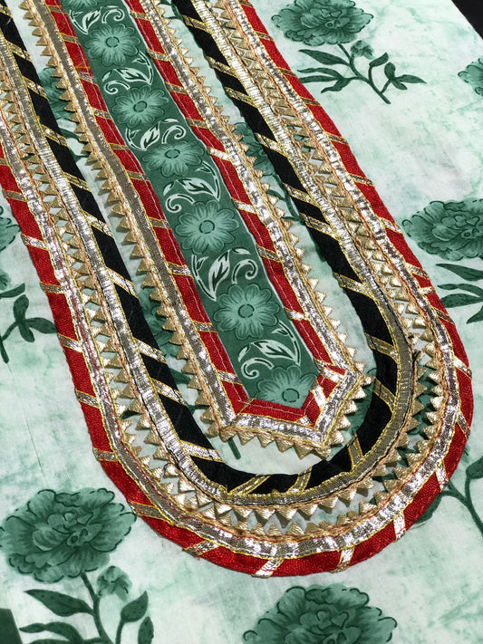 Gota Patti Suit with Dupatta Fabric