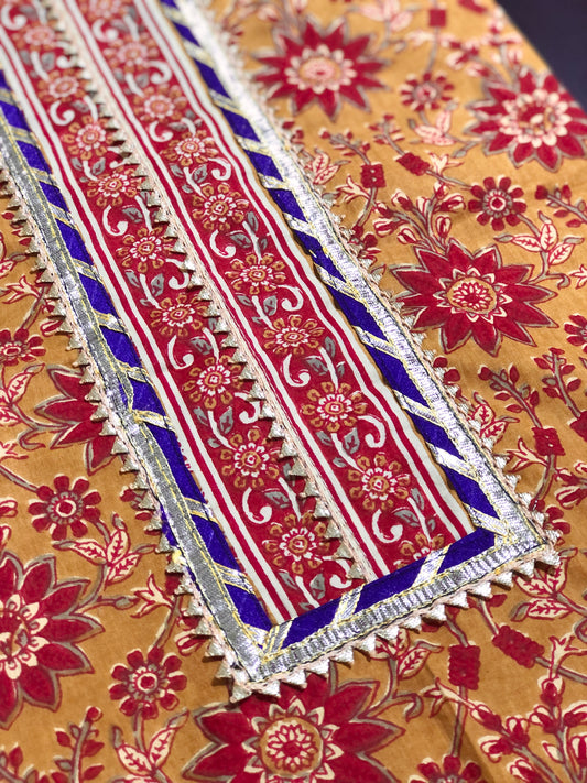 Gota Patti Suit with Dupatta Fabric