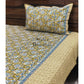 Green and Blue Floral Jaal Bedsheet