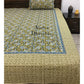 Green and Blue Floral Jaal Bedsheet