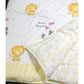 Lion & Playing Elephants Mulmul Baby Quilt