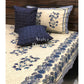 Blue Floral Motifs King Size Bedsheet