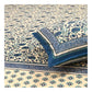 Blue Floral King Size Bedsheet