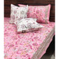 Pink Floral Jaal Bedsheet