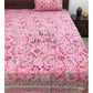 Pink Floral Jaal Bedsheet