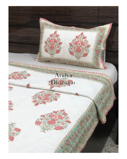 Floral Motifs Comforter Set