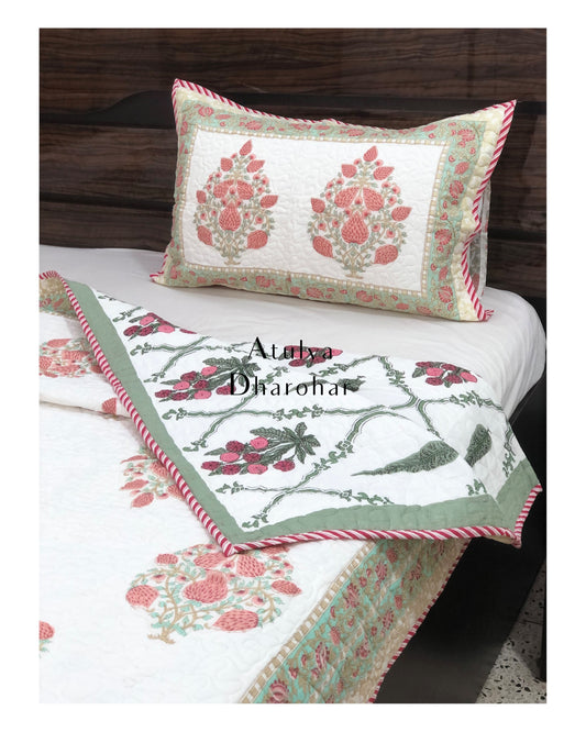 Floral Motifs Comforter Set