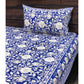 Blue Floral Jaal King Size Bedsheet