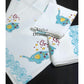 Elephant with Stars Hand Block Printed Kids Towel Set