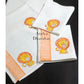 Yellow and Orange Lion Hand Block Printed Kids Towel Set