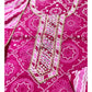 Pink Gota Patti Suit Fabric with Cotton Dupatta