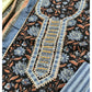 Black and Blue Gota Patti Suit Fabric with Cotton Dupatta