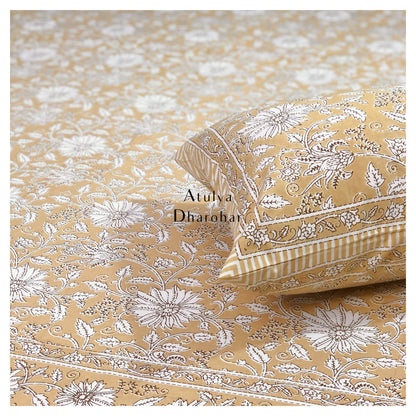 Floral Jaal Bedsheet