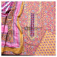 Yellow and Pink Gota Patti Suit Fabric with Cotton Dupatta