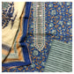 Blue Gota Patti Suit Fabric with Cotton Dupatta