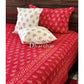 Red Butti Hand Block Printed Bedsheet